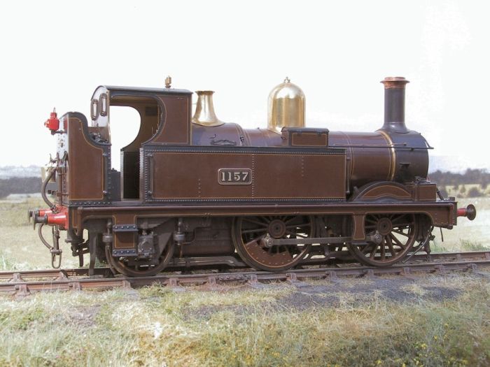 7mm scale GWR 1157 in brown livery