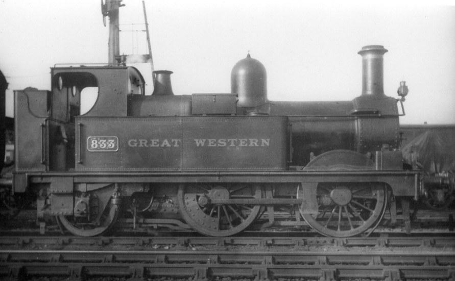 GWR 517 class 833 at Reading, 13 March 1926