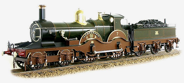 7mm model of GWR 4-4-0 No. 7 'Armstrong'
