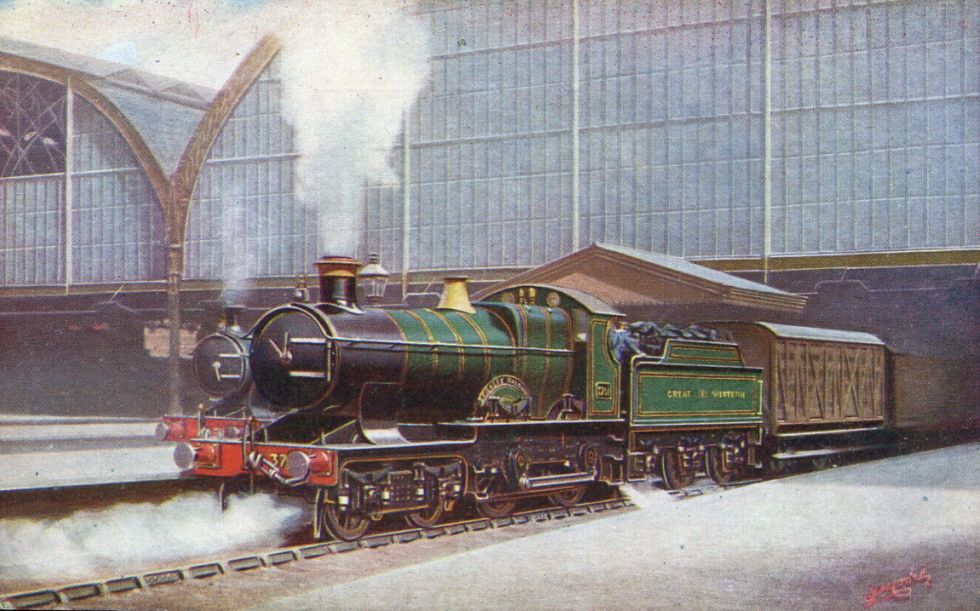 GWR Bulldog class 'Stanley Baldwin' at Paddington prior to 1912