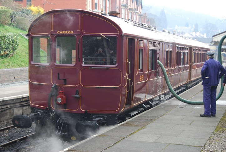 Steam Railmotor 93 at Llangollen, 2011