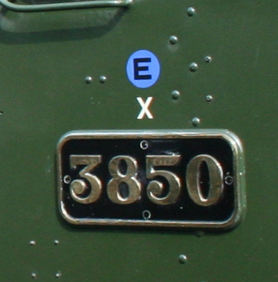 GWR 'X' notation on cabsides