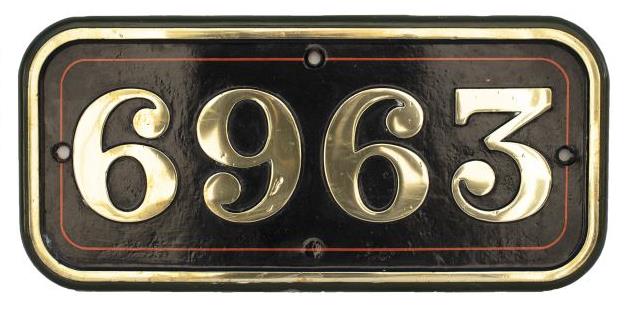 GWR loco numberplate