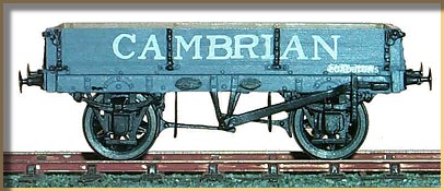 Cambrian Railways 4mm 3-plank open, built from a 51L kit