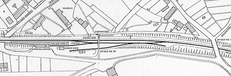Hampstead Norris station plan, prior to doubling the line