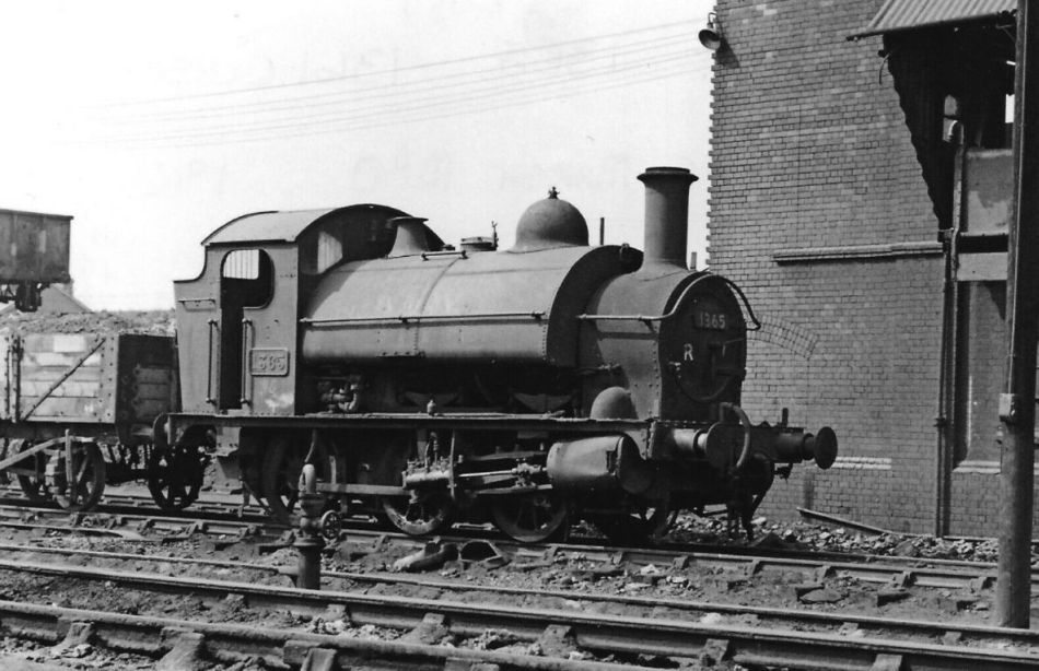 GWR 1365 0-6-0ST at St Philips Marsh, 1962