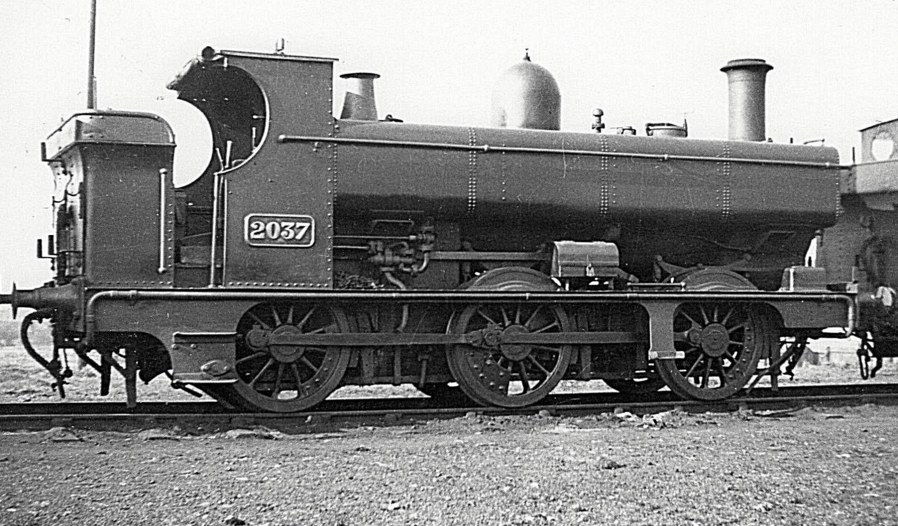 GWR 2037 0-6-0PT at Newport Pill, 6 February 1938