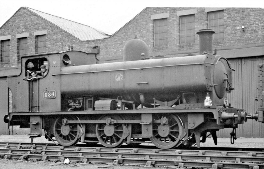 684, an ex-Cardiff Railway tank, at Cardiff East Dock