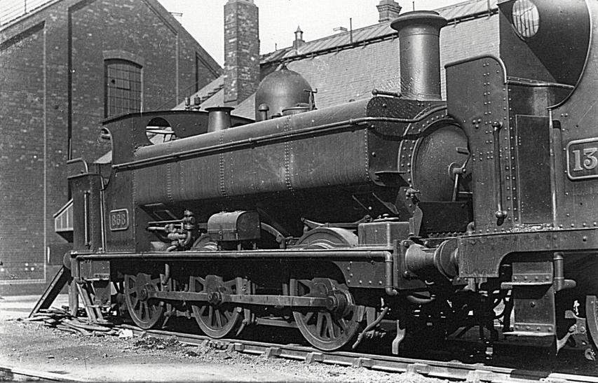 GWR 868 at Swindon with early bunker