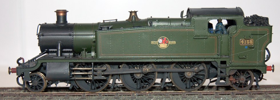 GWR large prairie 4158, built from a 4mm Martin Finney kit by Steamline Sheffield