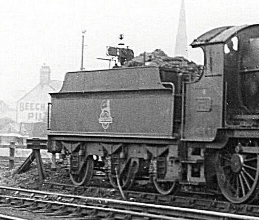 3500g tender behind Mogul 6311 at Croes Newydd, 28 September 1958