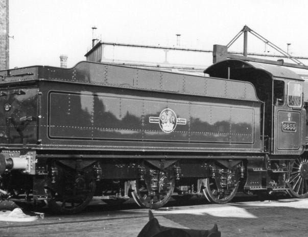 Collett 3500g with Grange 6855 at Swindon, 18 September 1960