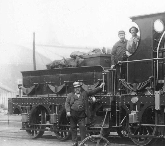 tender behind GWR broad gauge Iron Duke loco Inkermann
